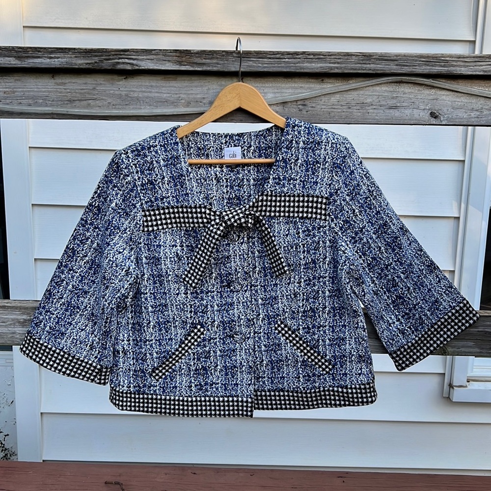 CAbi Knit Club Jacket Size L